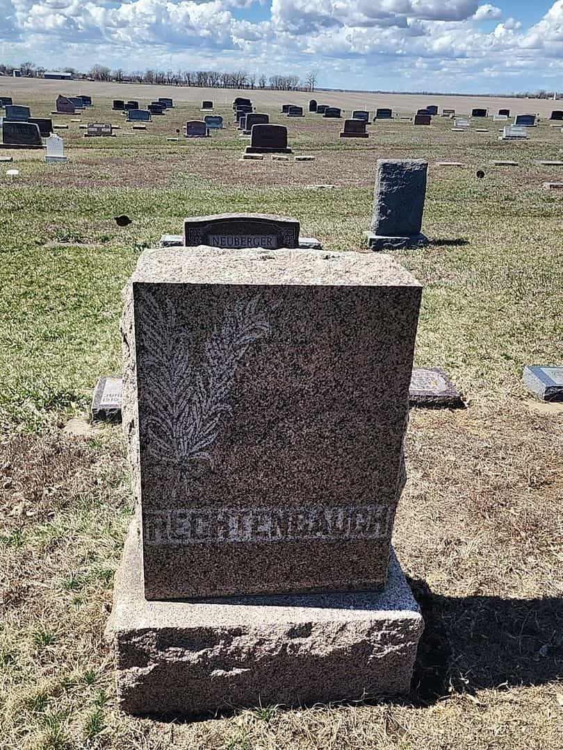 Emma Greenbeck Rechtenbaugh's grave. Photo 1