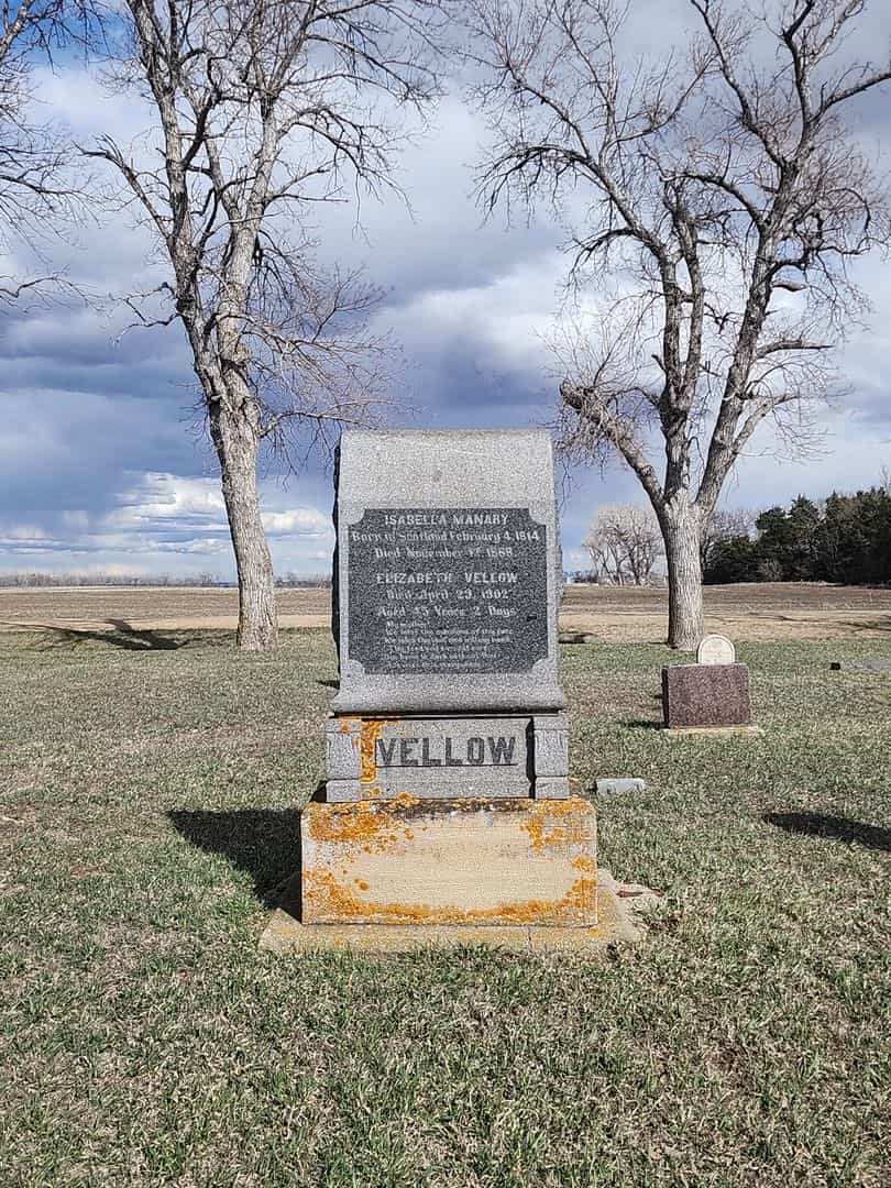 Isabella "Della" Manary's grave. Photo 2