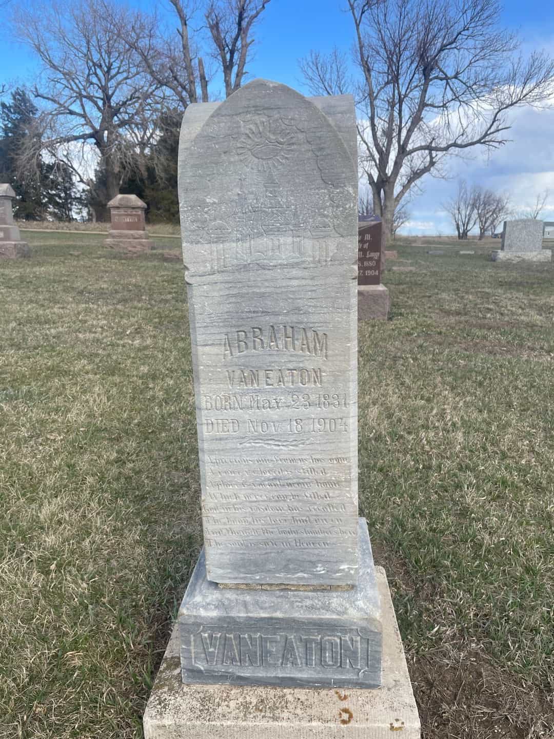 Abraham VanEaton's grave. Photo 2