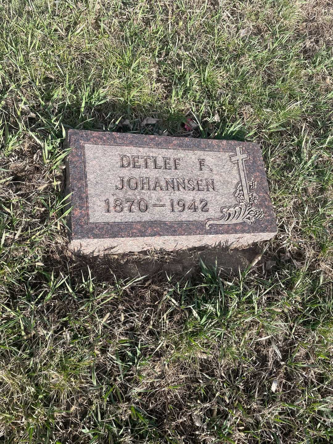 Detlef F. Johannsen Junior's grave. Photo 1