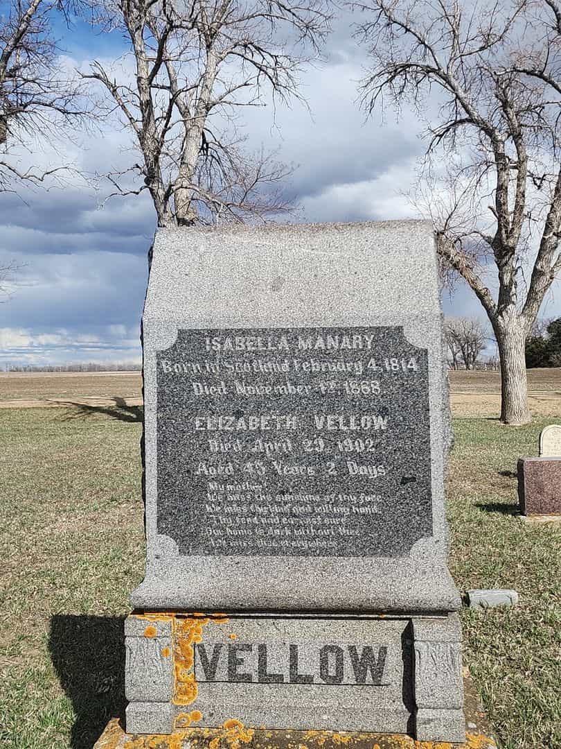 Isabella "Della" Manary's grave. Photo 1