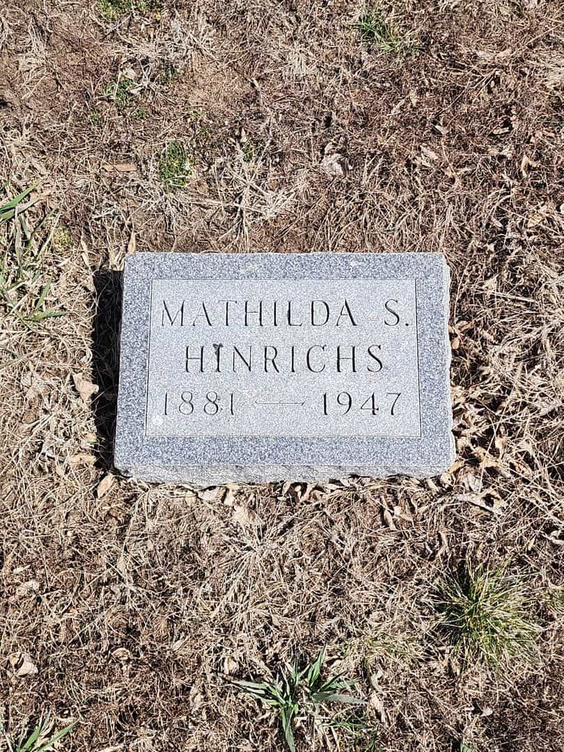 Mathilda S. Kaster Hinrichs's grave. Photo 3