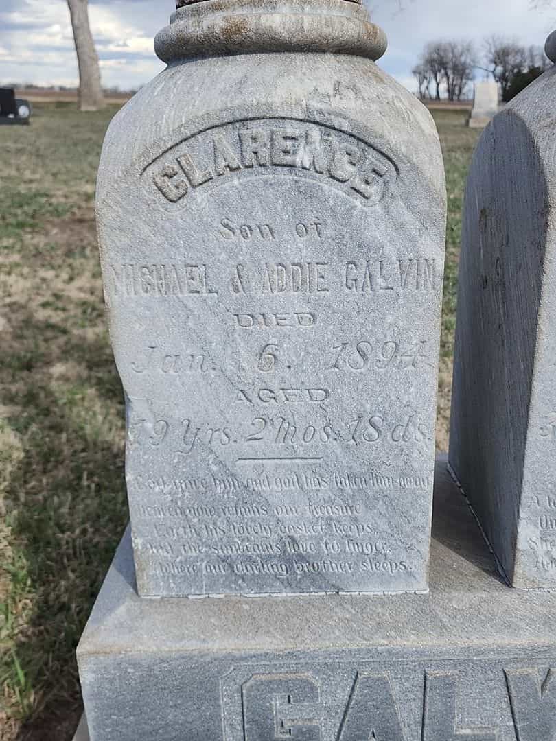 Clarence Galvin's grave. Photo 4