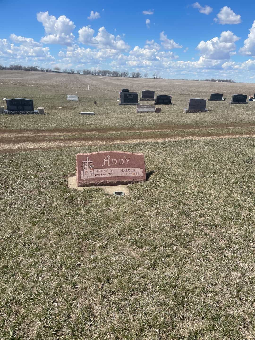 Harold H. Addy's grave. Photo 2