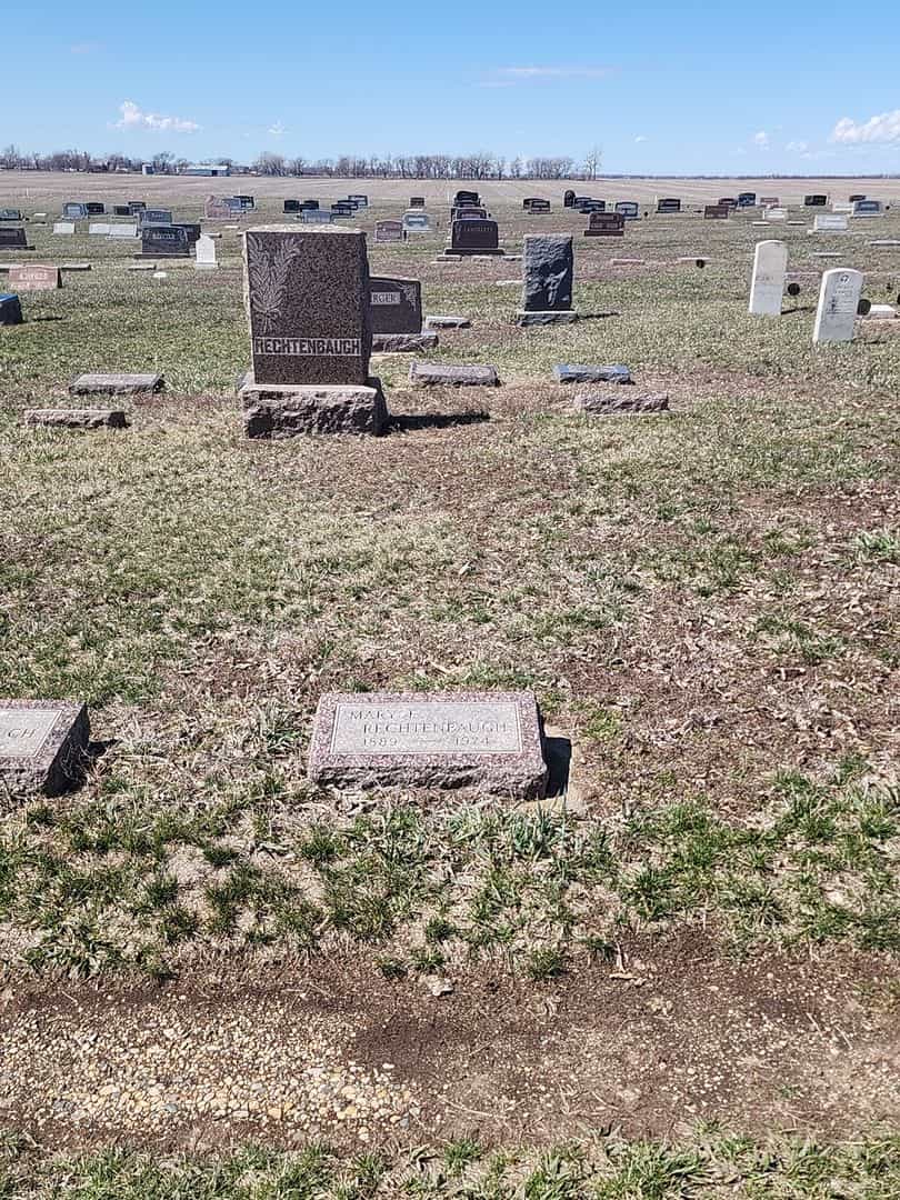 Mary E. Rechtenbaugh's grave. Photo 2