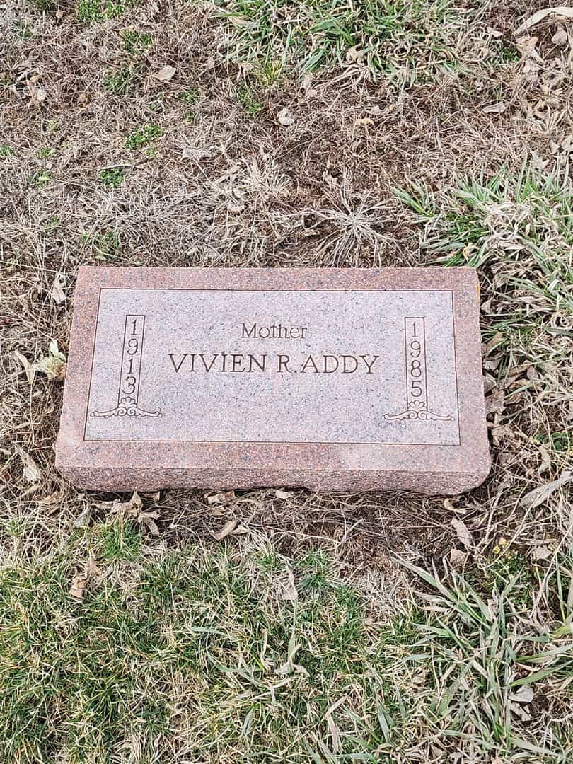 Vivien Ruth Tarrell Addy's grave. Photo 1