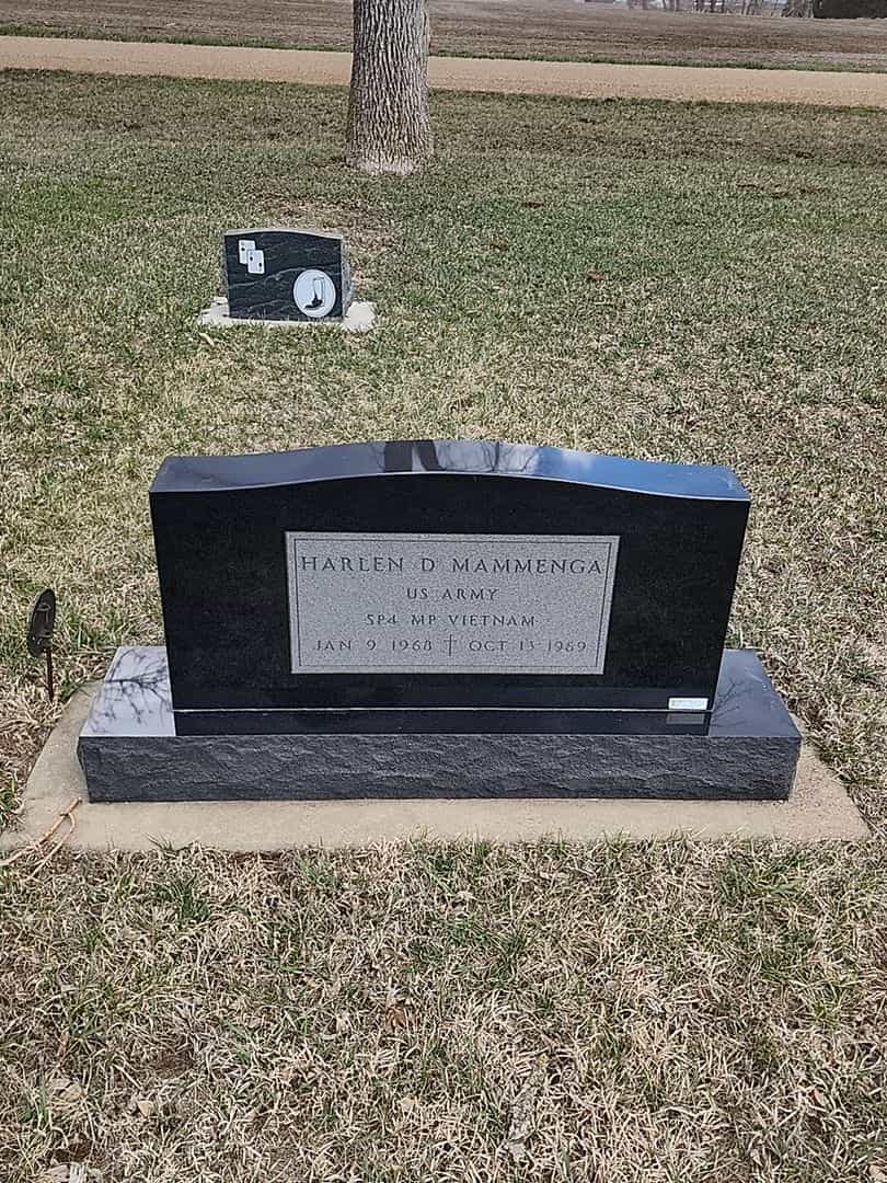 Monte D. Mammenga's grave. Photo 1