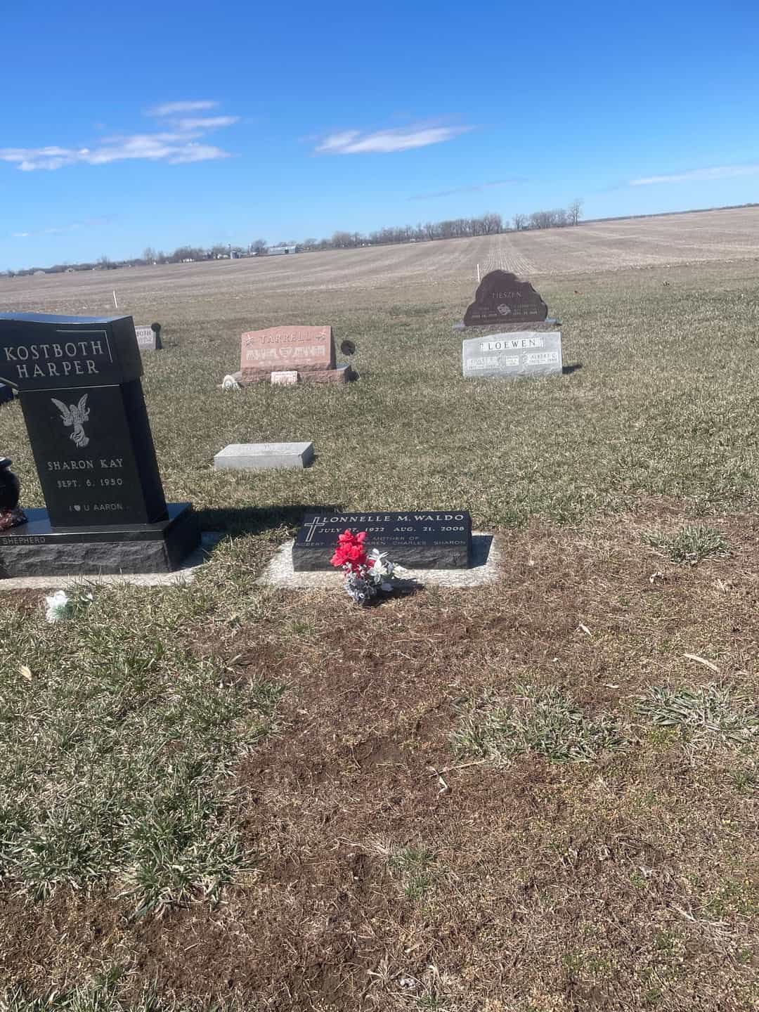 Lonnelle M. Waldo's grave. Photo 2
