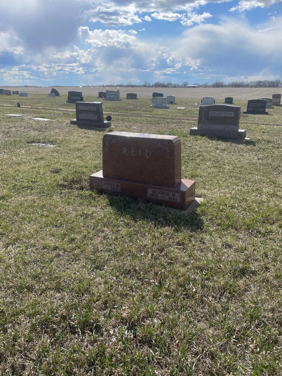 Minnie M. Davidson Reid's grave. Photo 2