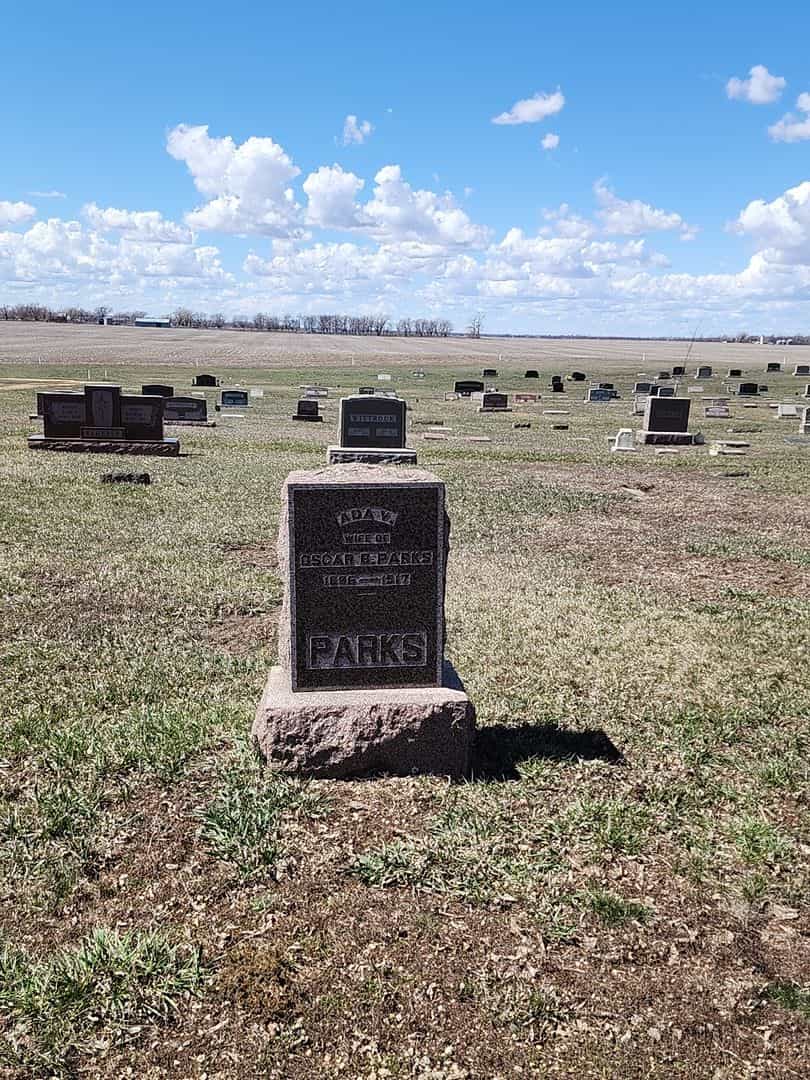 Ada V. Parks's grave. Photo 2