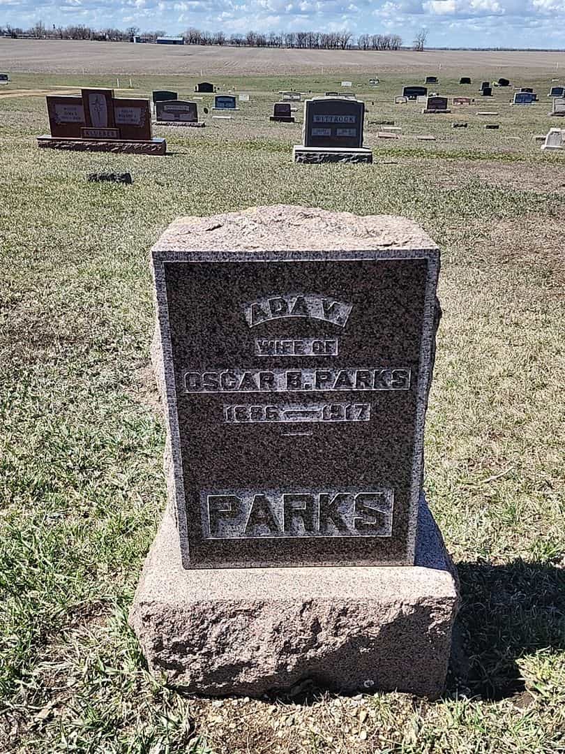 Ada V. Parks's grave. Photo 1