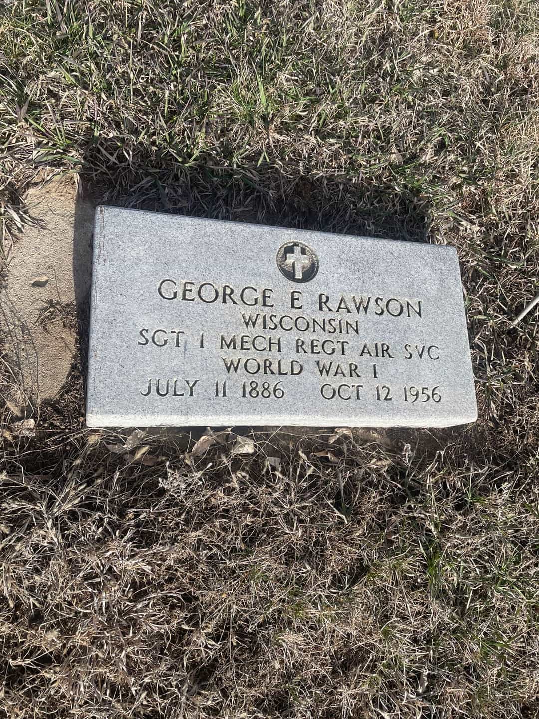 George Earl Rawson's grave. Photo 3
