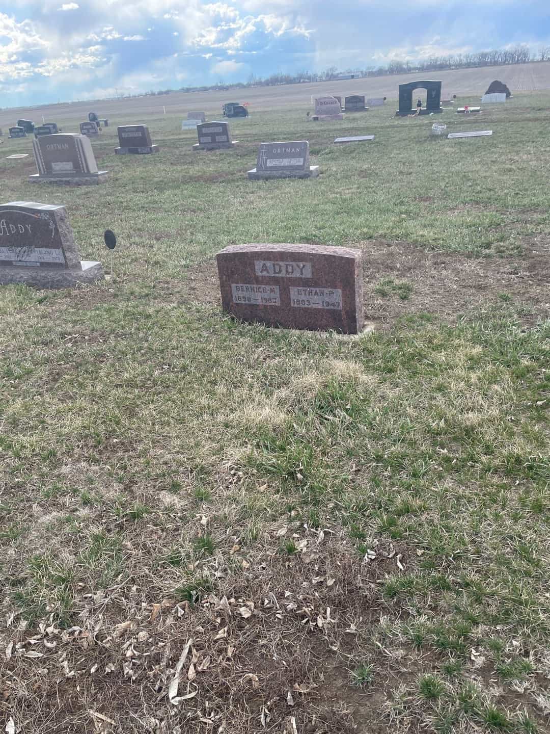 Ethan Pearl Addy's grave. Photo 2
