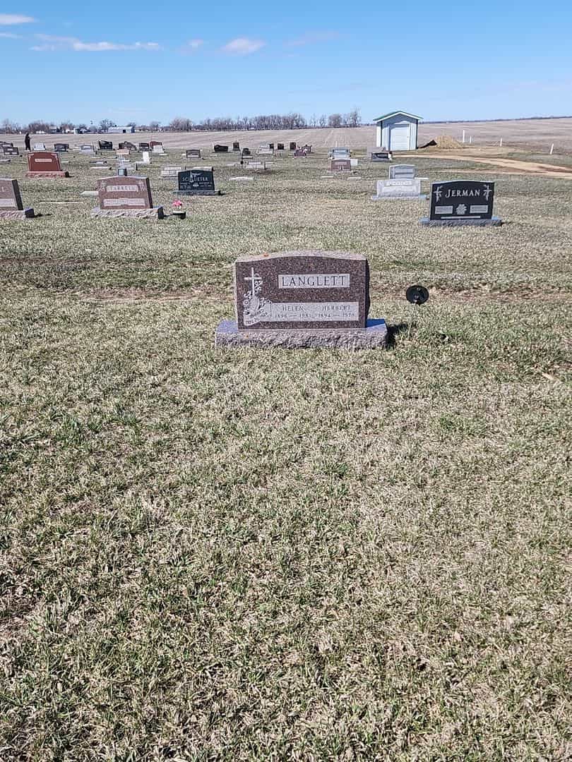 Herbert Langlett's grave. Photo 2