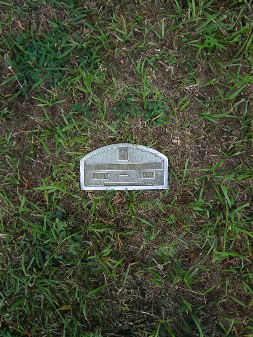 Christopher Wonder Beck's grave. Photo 2