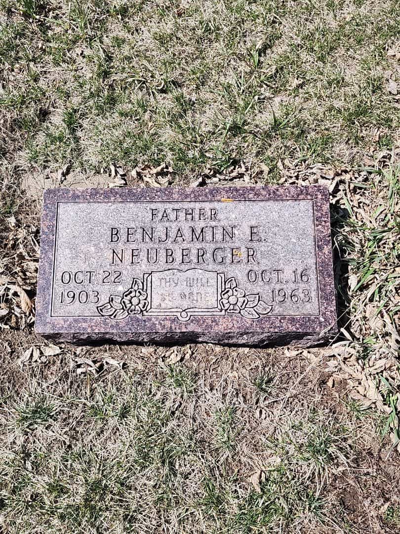 Benjamin E. "Ben" Neuberger's grave. Photo 3