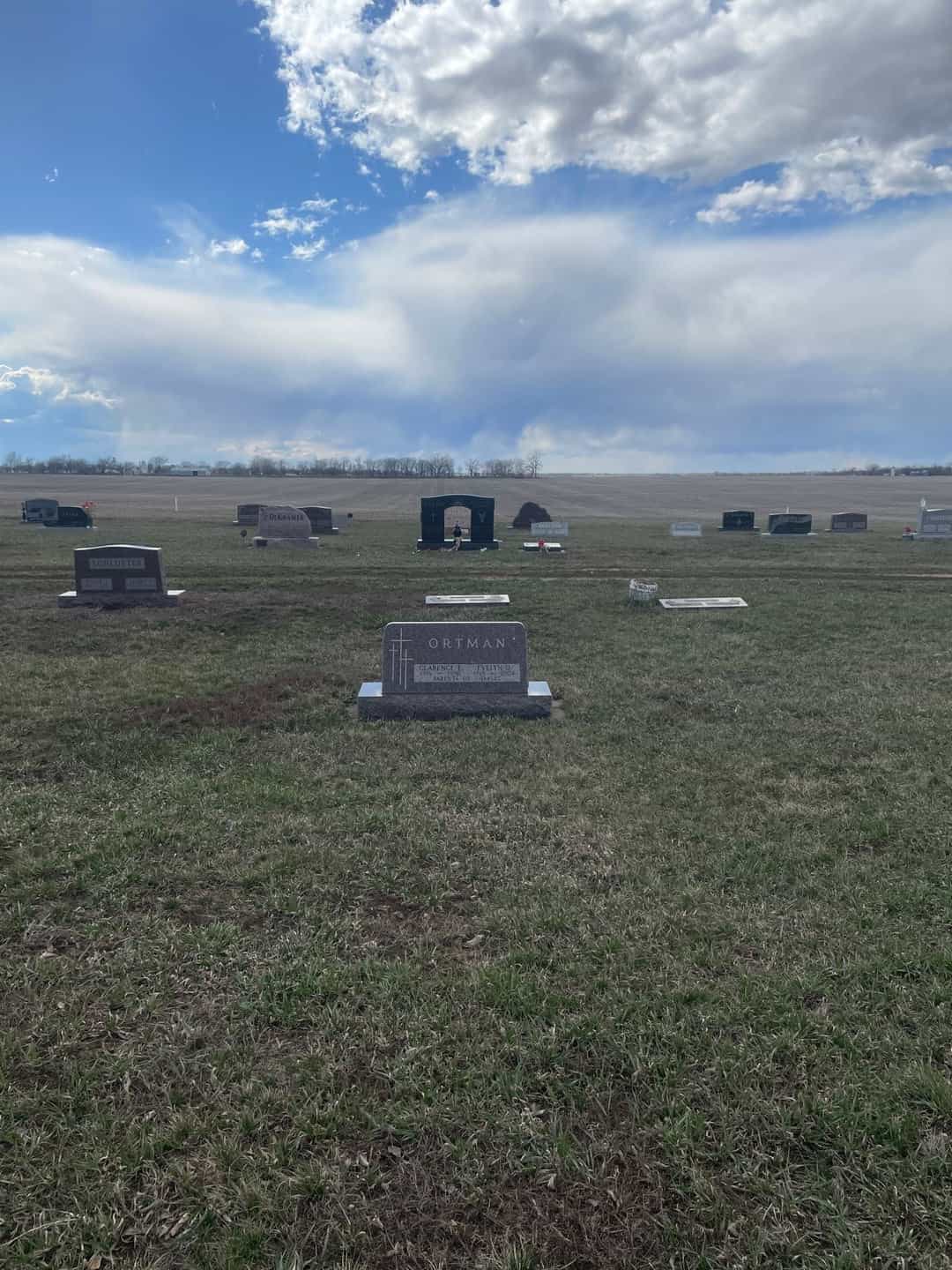 Clarence E. Ortman's grave. Photo 2