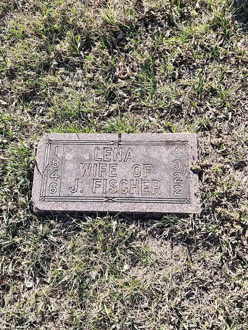 Helena Lenhart Zieman "Lena" Fischer's grave. Photo 3