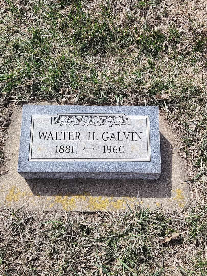 Walter H. Galvin's grave. Photo 1