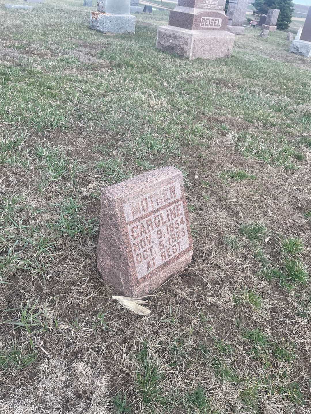 Caroline Reinhardt Beisel Schlueter's grave. Photo 1