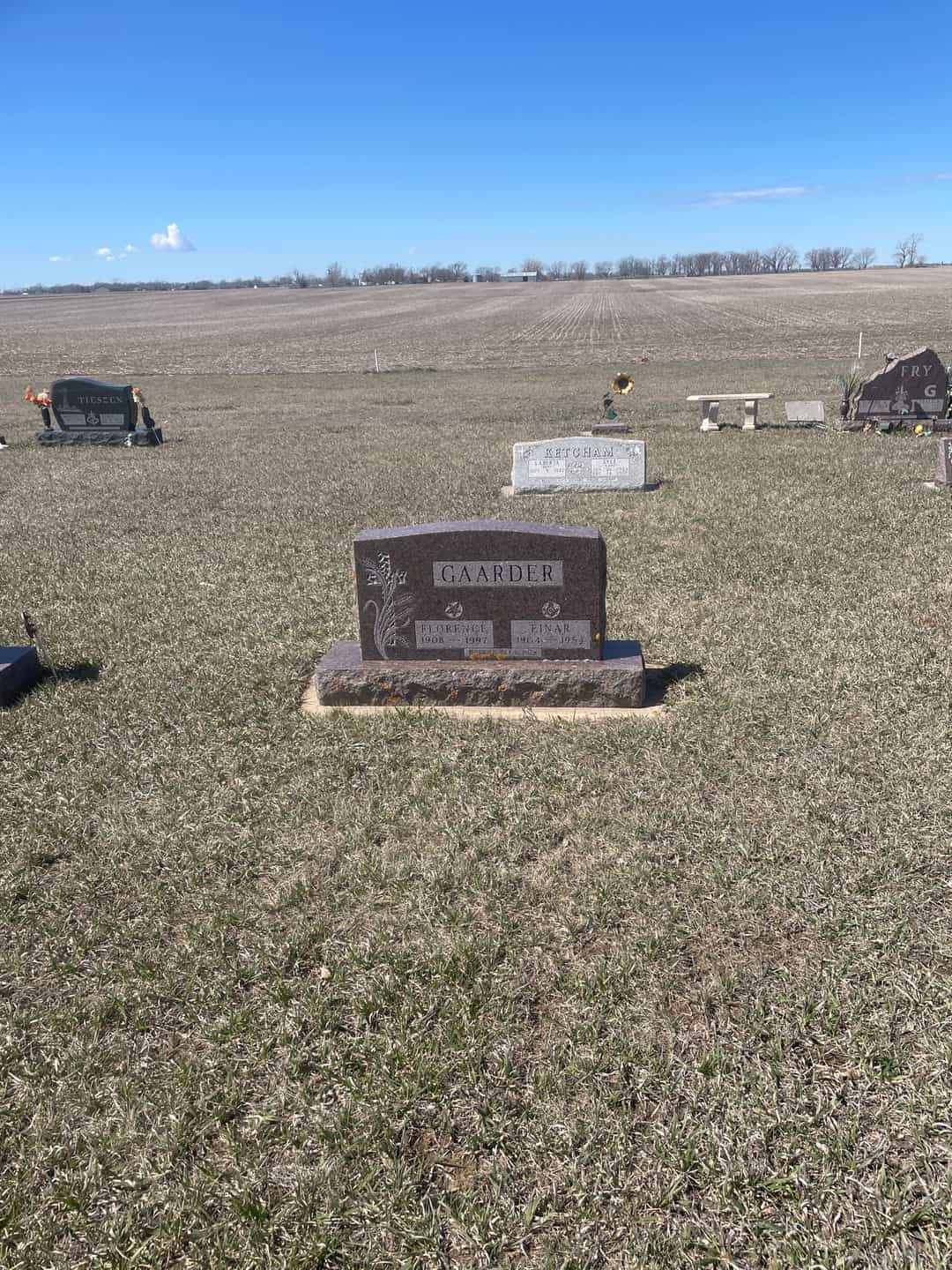 Florence Klinkel Gaarder's grave. Photo 1