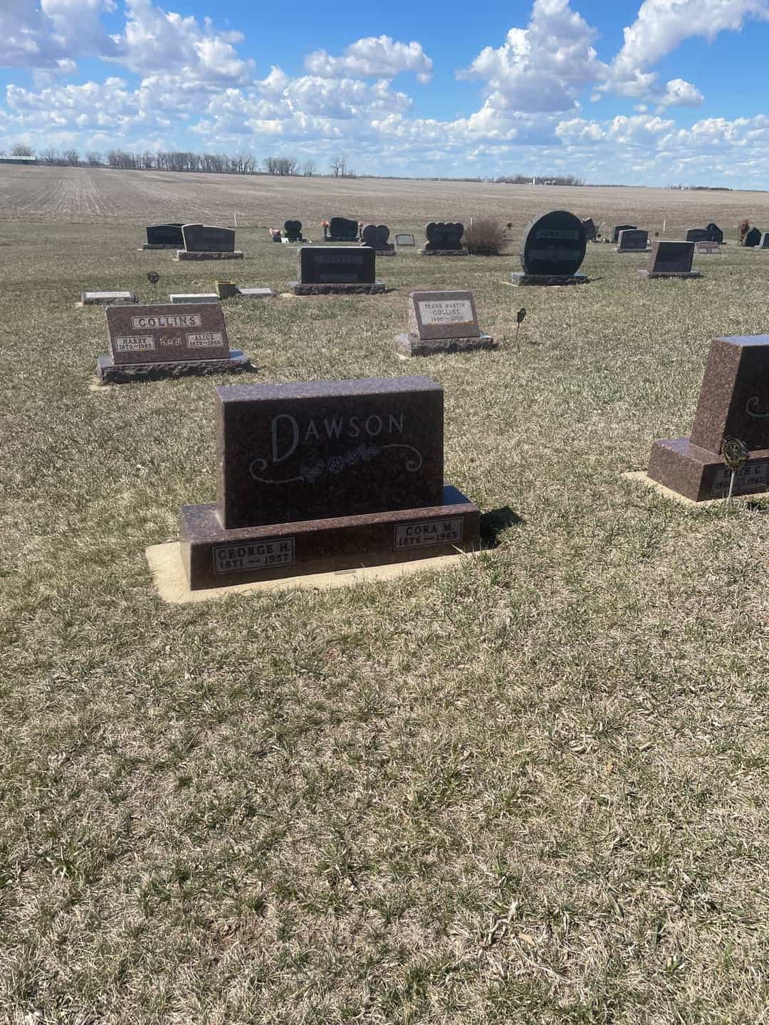 Cora May Galvin Dawson's grave. Photo 2