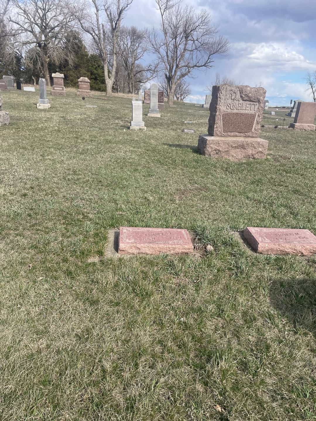 Frances L. Scarlett's grave. Photo 2