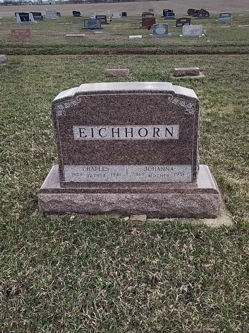 Charles Eichhorn's grave. Photo 1