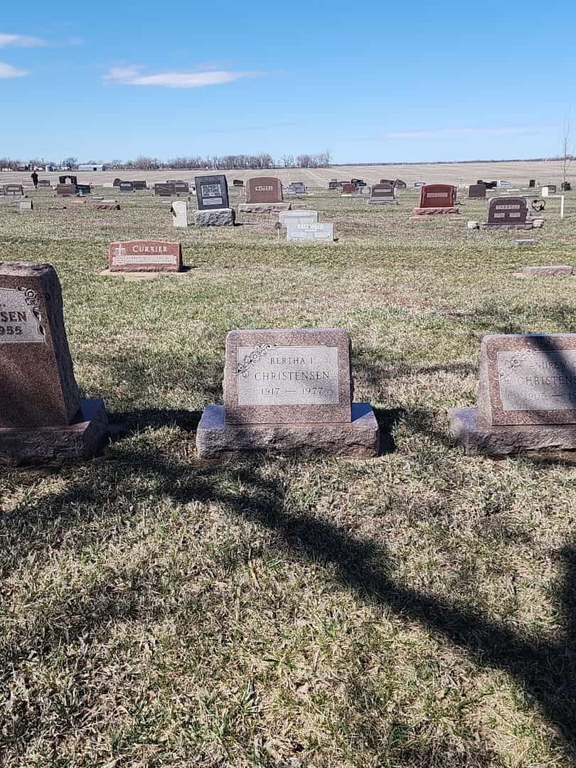 Bertha I. Christensen's grave. Photo 2