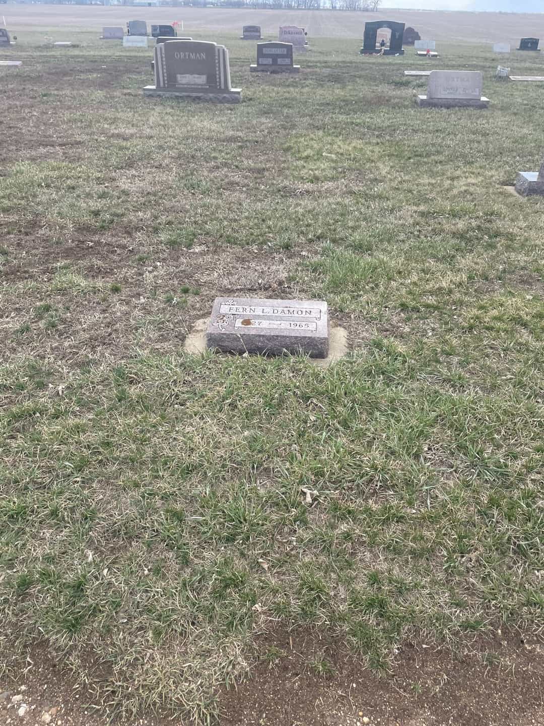 Fern L. Damon's grave. Photo 2