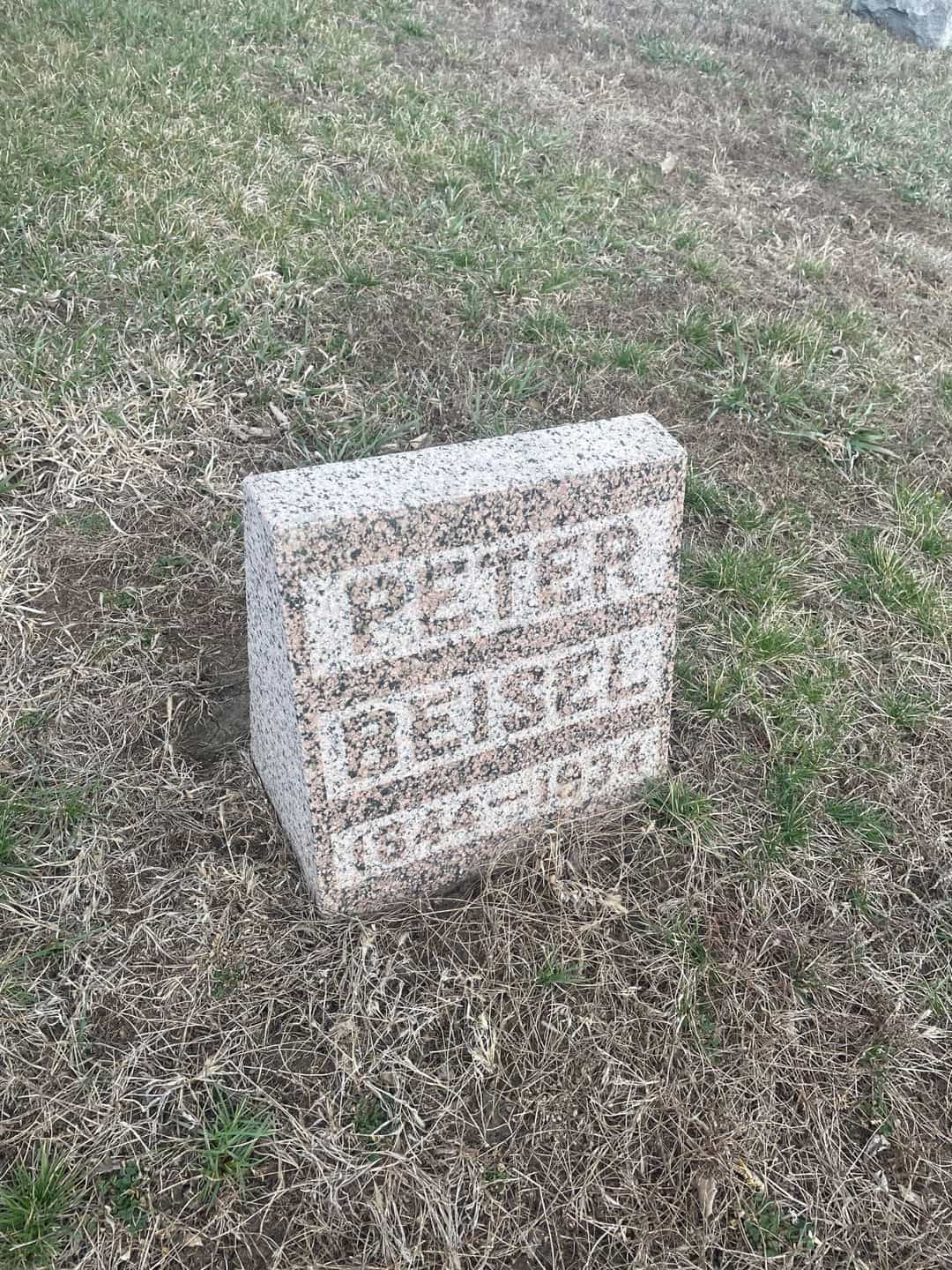 Peter Beisel's grave. Photo 1