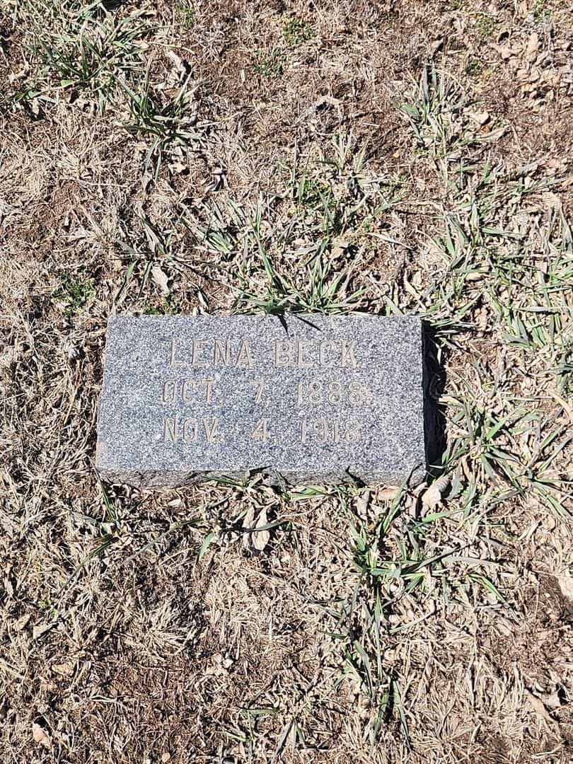 Lena Beck's grave. Photo 3