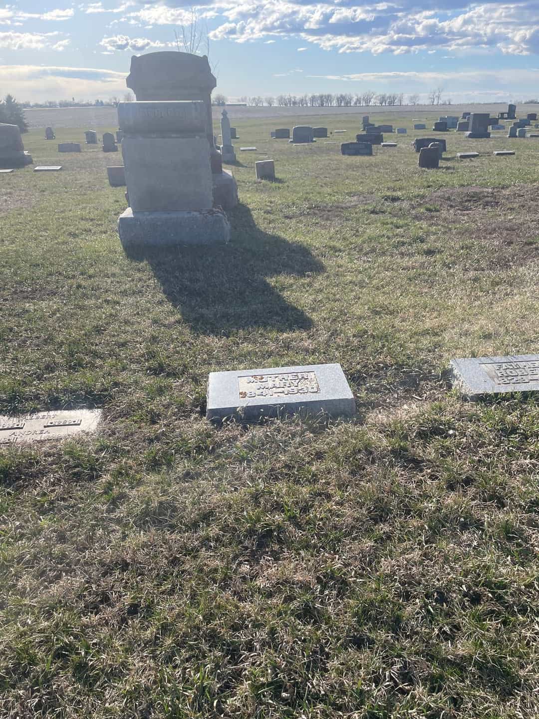 Mary Jane Walsh Morrow's grave. Photo 2