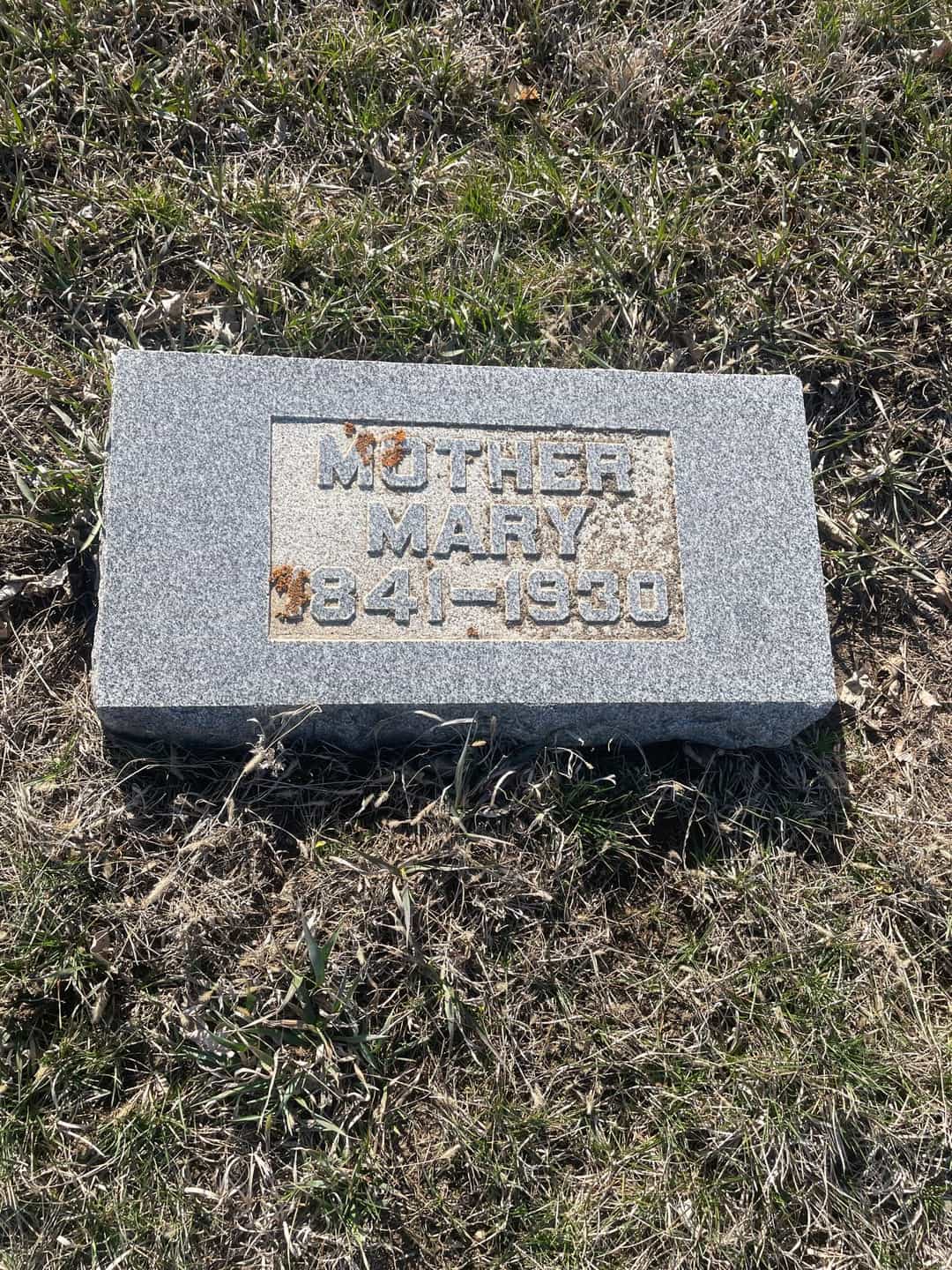 Mary Jane Walsh Morrow's grave. Photo 3