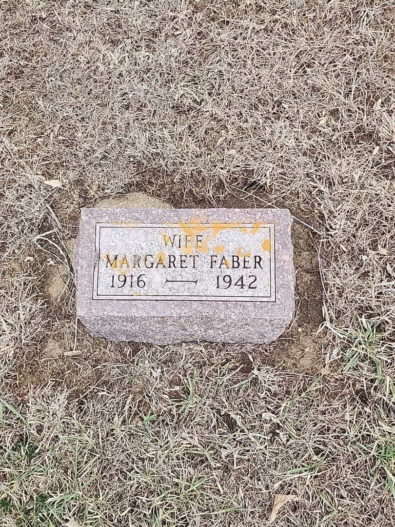 Margaret Faber's grave. Photo 1
