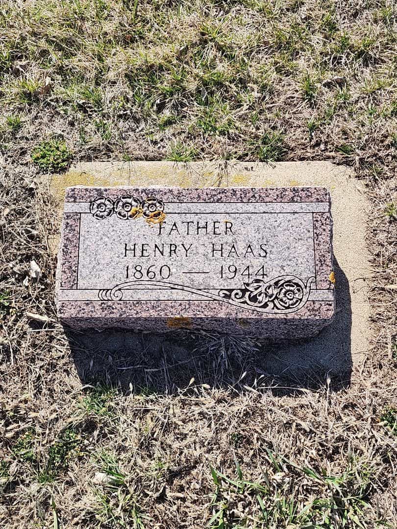 Henry Haas's grave. Photo 3