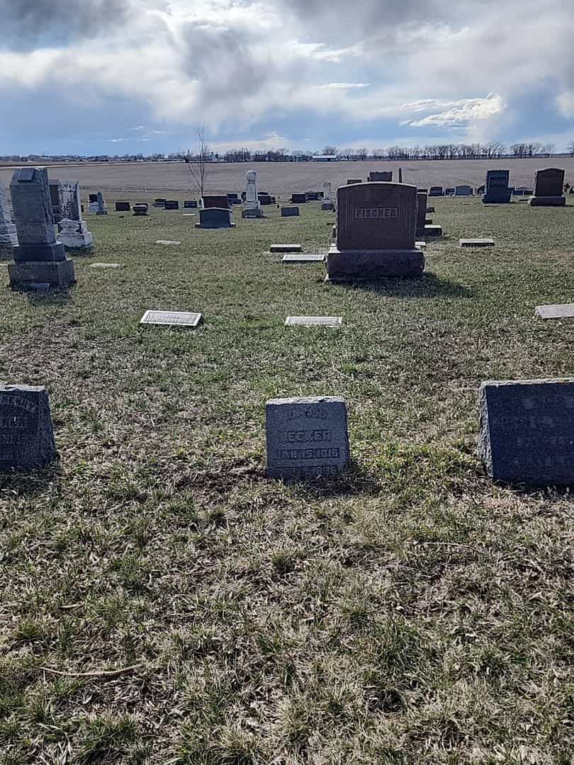 Johann Uecker's grave. Photo 2