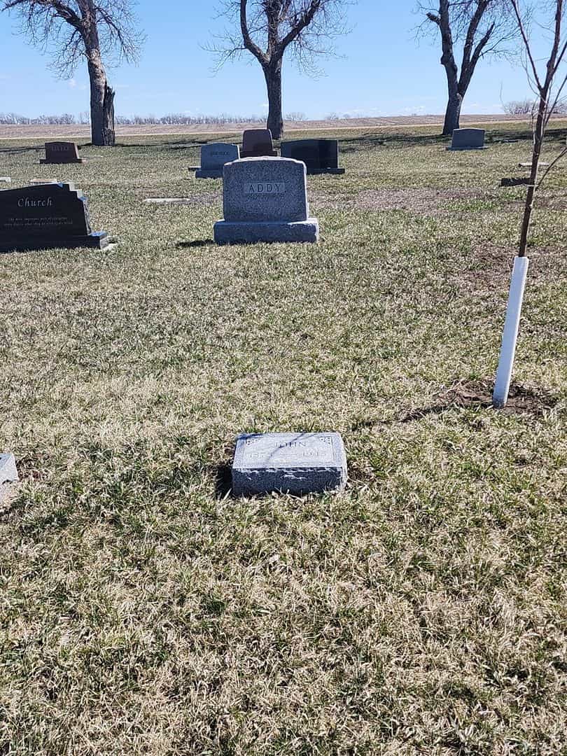 John Elwood Addy's grave. Photo 2