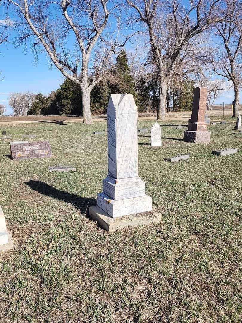 John H. Fischer's grave. Photo 2