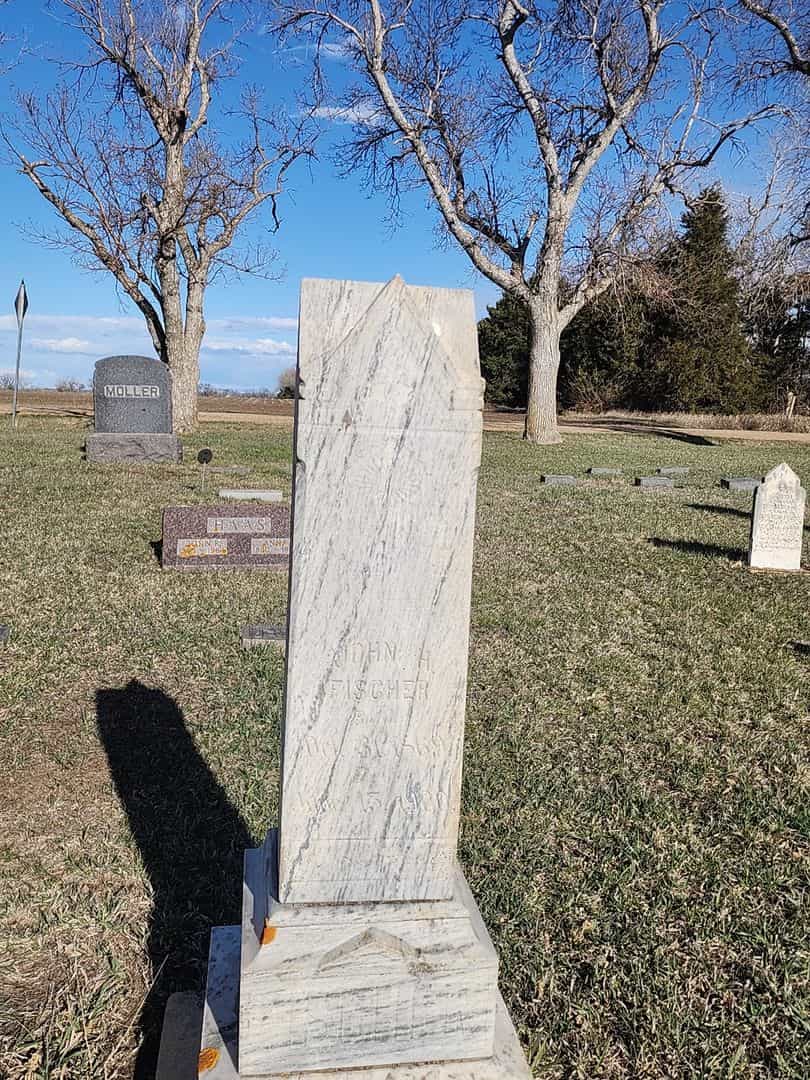 John H. Fischer's grave. Photo 1