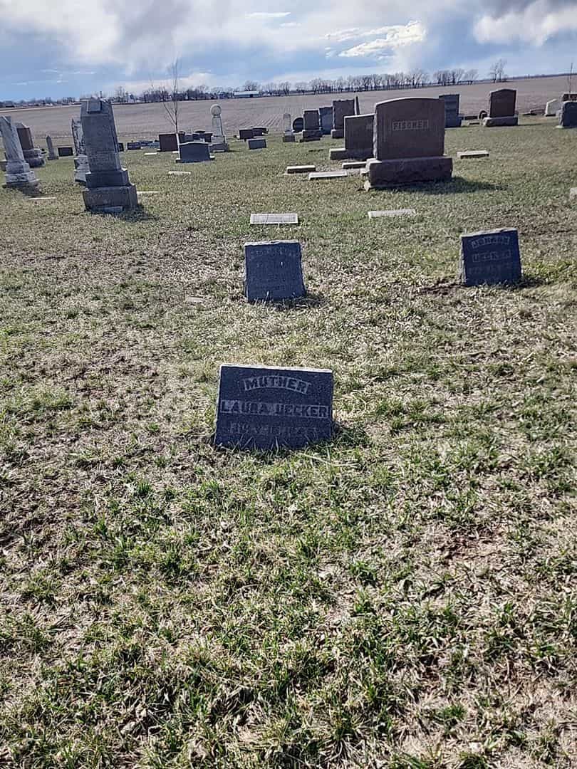 Laura Uecker's grave. Photo 2