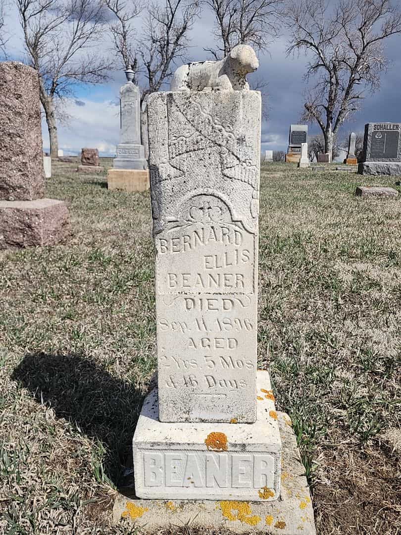 Bernard Ellis Beaner's grave. Photo 3