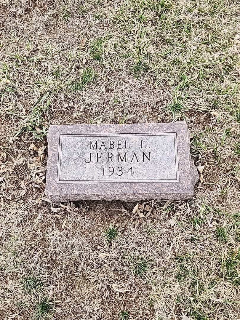 Mabel L. Jerman's grave. Photo 3
