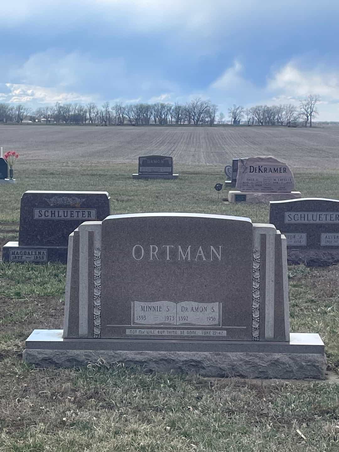 Doctor Amon S. Ortman's grave. Photo 1