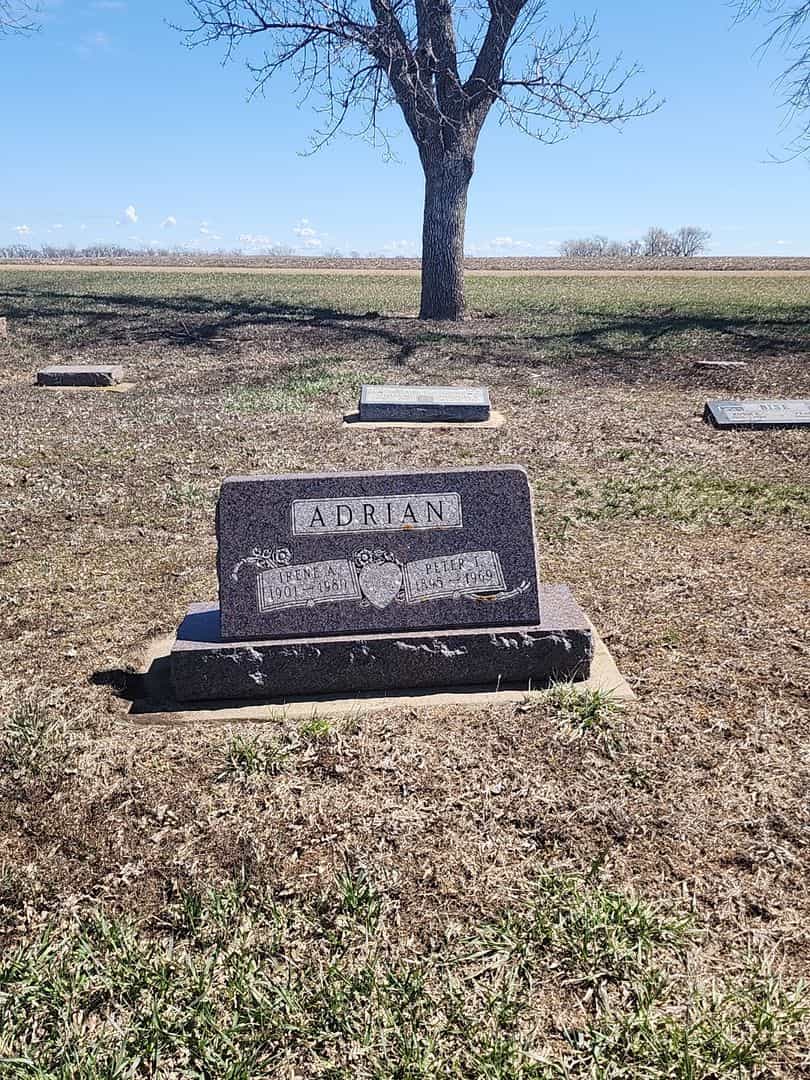 Peter J. Adrian's grave. Photo 2