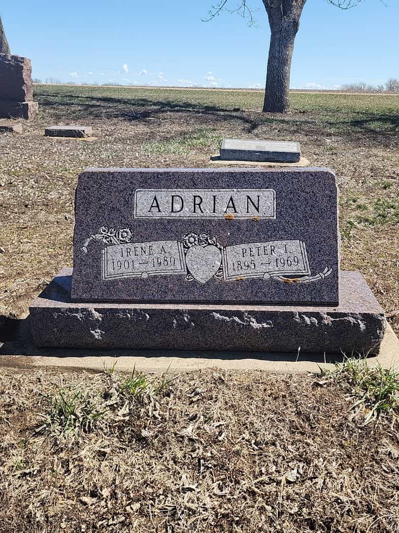 Peter J. Adrian's grave. Photo 1