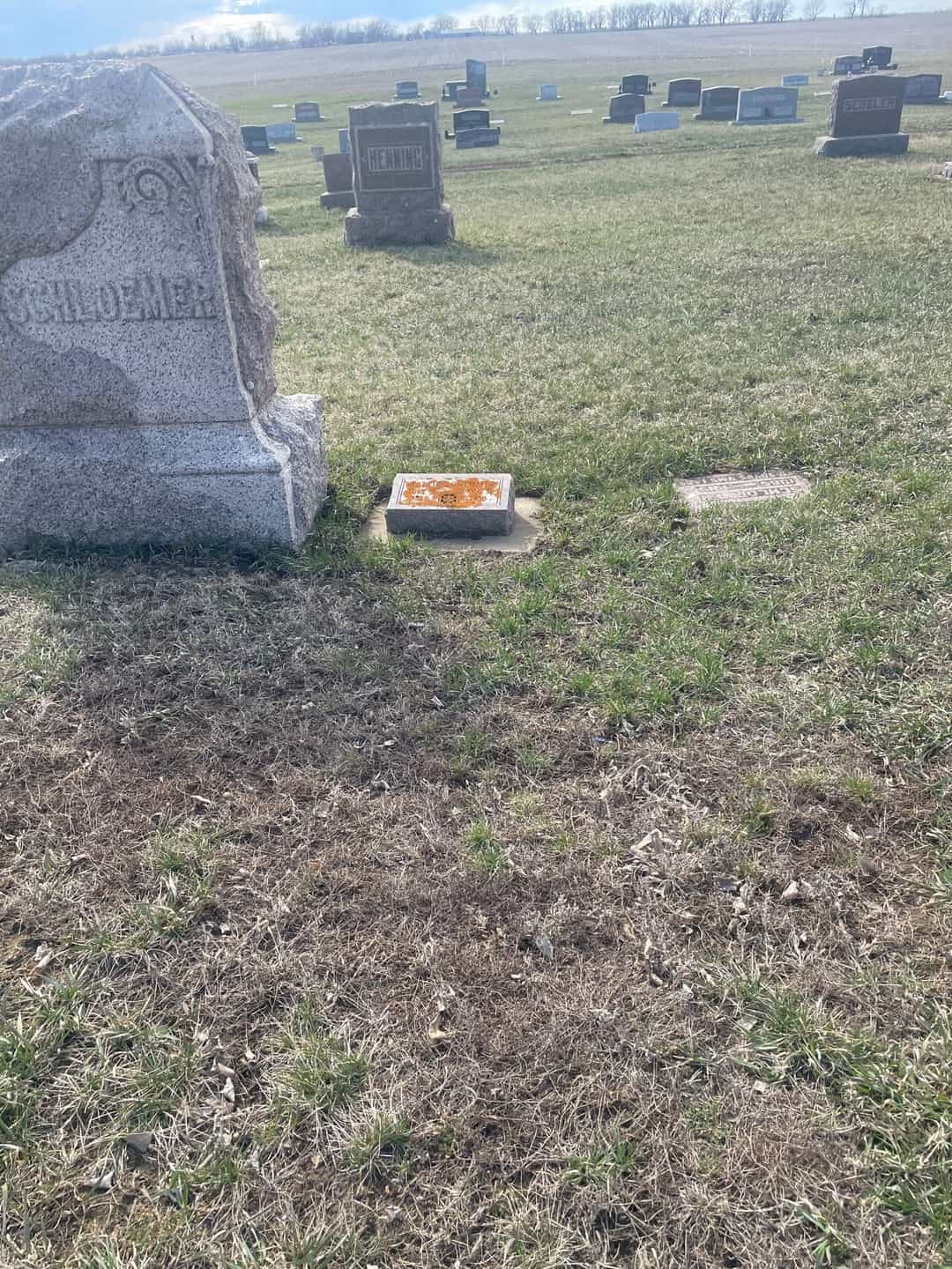 Mattie Schlomer's grave. Photo 2