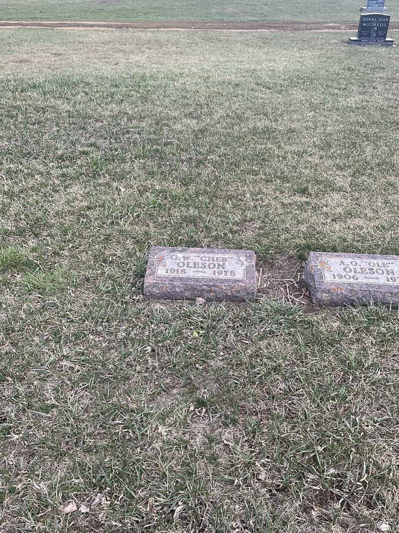 Genevieve W. "Cheb" Oleson's grave. Photo 2