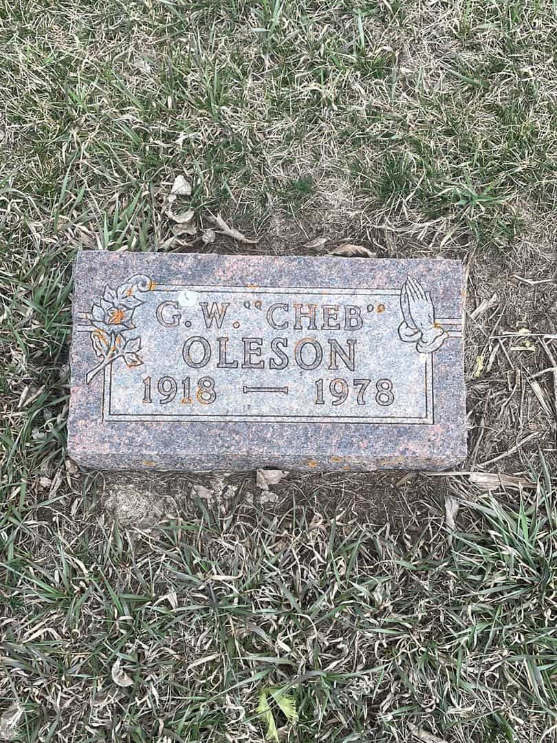 Genevieve W. "Cheb" Oleson's grave. Photo 1