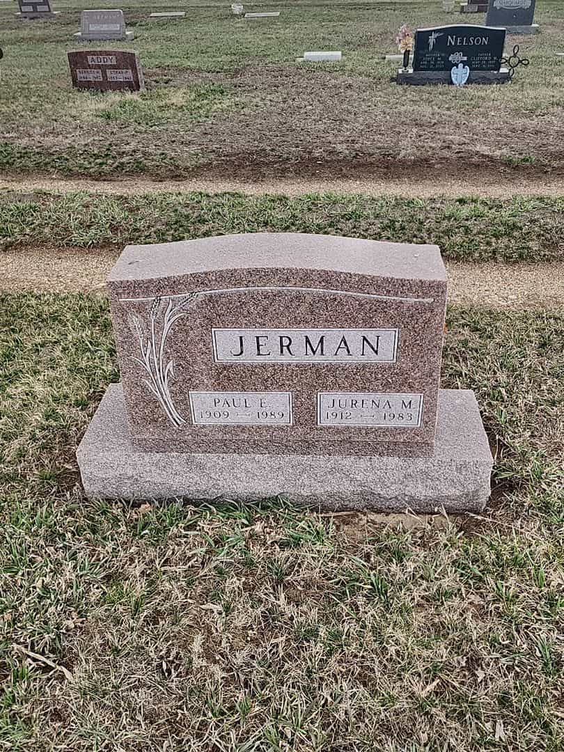 Paul E. Jerman's grave. Photo 1